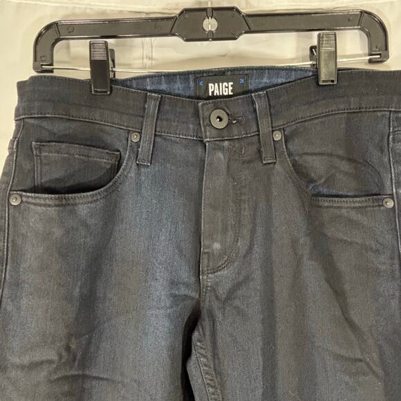 Paige Croft Men’s Skinny Jeans Midnight Blue Stretch Denim Size 30 - Picture 3 of 8